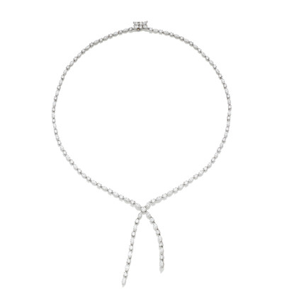 Bonhams : A diamond 'Lariat' necklace, by Harry Winston