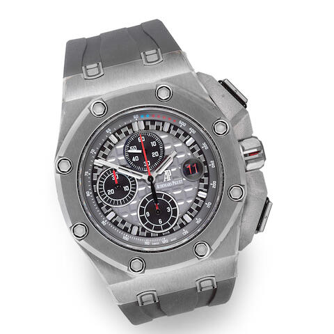 Bonhams Audemars Piguet A Limited Edition Titanium And Ceramic Automatic Calendar Chronograph Wristwatch Royal Oak Offshore Michael Schumacher Limited Edition No 700 1000 Ref 26568im Oo A004ca 01 Sold 26th July 2013