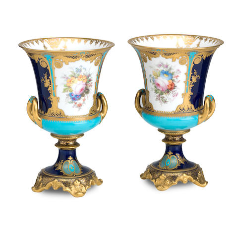 Bonhams : A pair of Royal Crown Derby vases by Désiré Leroy Dated 1898