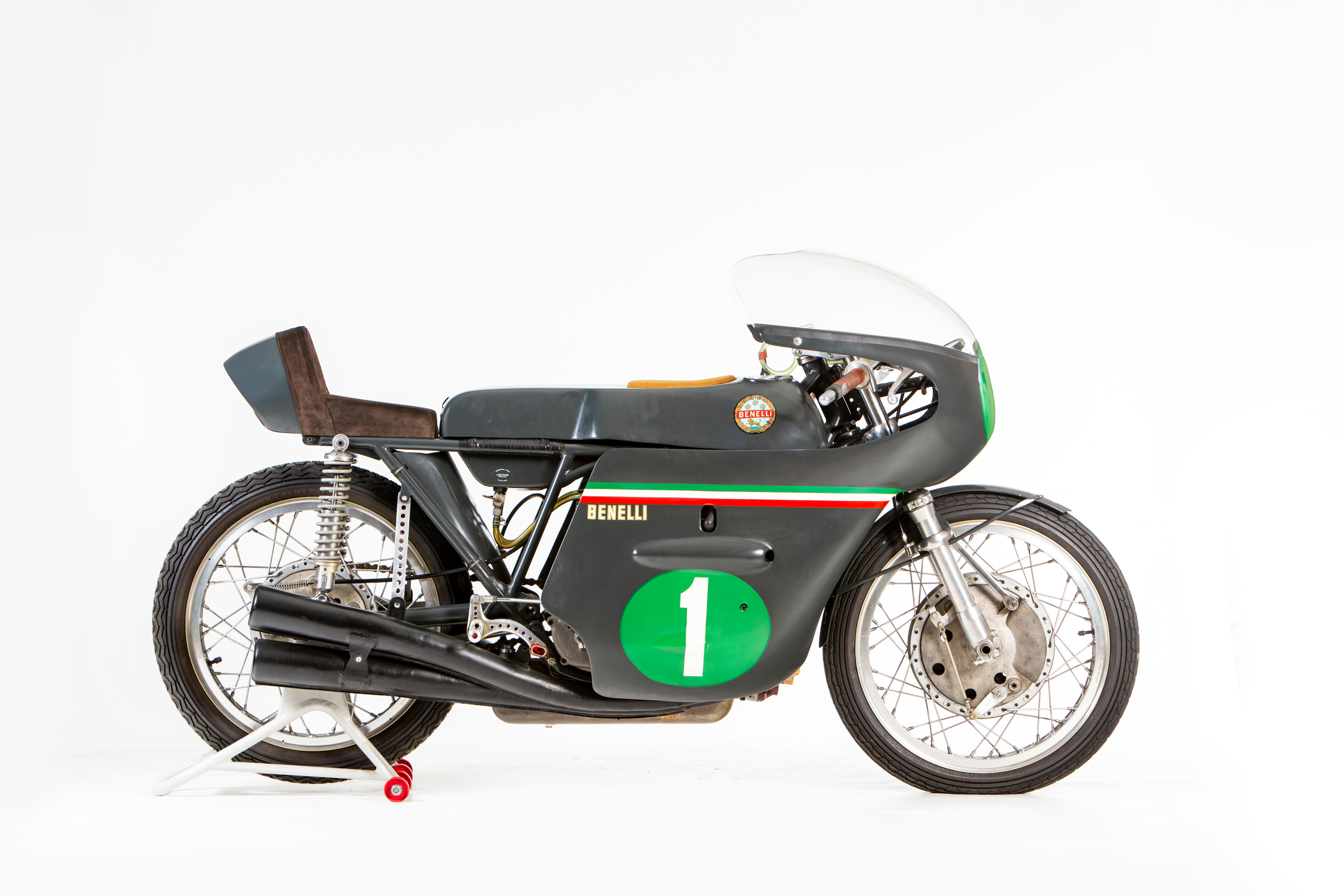 1969 Benelli 250-4 Grand Prix GP 247cc Italy Race Motorcycle Photo Spec Card 