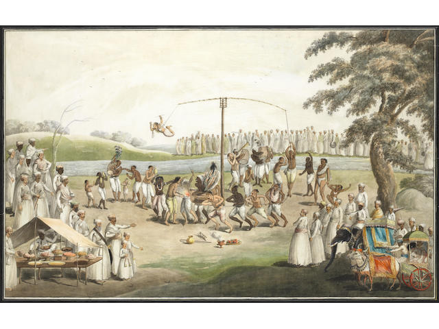 The hook-swinging festival (charak puja) Murshidabad, late 18th/early 19th Century