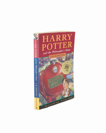 ROWLING (J.K.)  Harry Potter and the Philosopher's Stone, sixteenth impression, INSCRIBED BY THE AUTHOR to the enormously important Harry Potter champion Bryony Evens with more thanks from J.K. Rowling on the half-title, Bloomsbury, 1997 image 1