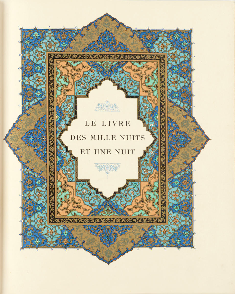 ARABIAN NIGHTS - BINDINGS Le livre des mille nuits et une nuit, 12 vol., Paris, H. Piazza, [1926-1932]