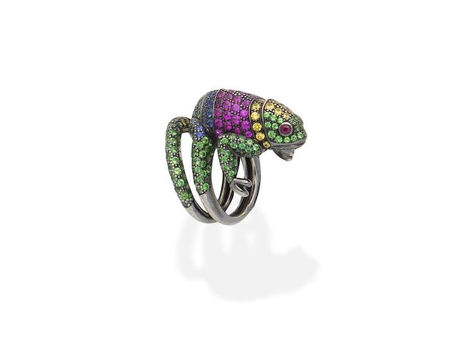 A 'Masy, the Chameleon' ring, by Boucheron