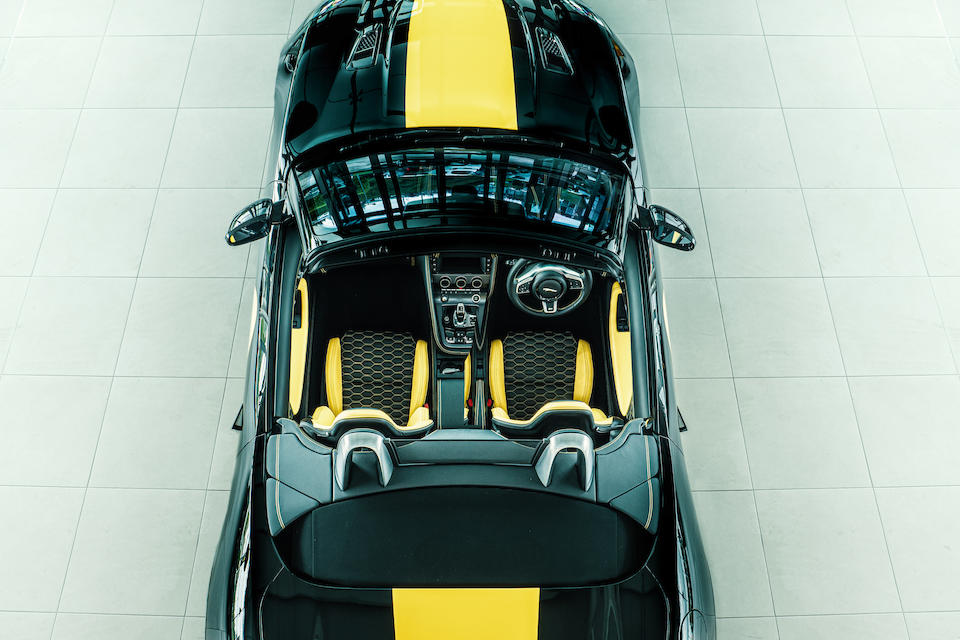 The factory demonstrator and press car,2018 Lister-Jaguar LFT-C Roadster  Chassis no. SAJDA5AE6JCK52116