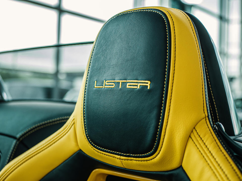 The factory demonstrator and press car,2018 Lister-Jaguar LFT-C Roadster  Chassis no. SAJDA5AE6JCK52116