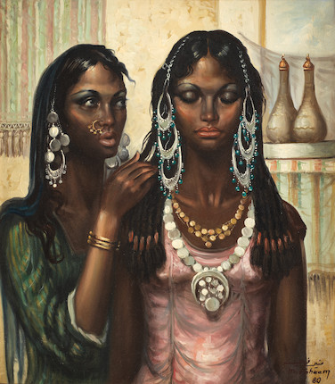 Munir Fahim (Egypt, 1935-1983) Nubian Women image 1