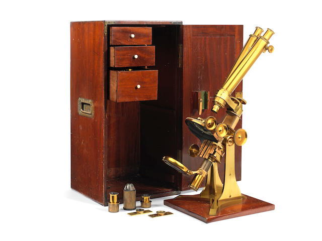 An Andrew ROSS Wenham's Binocular Compound Microscope, circa 1865