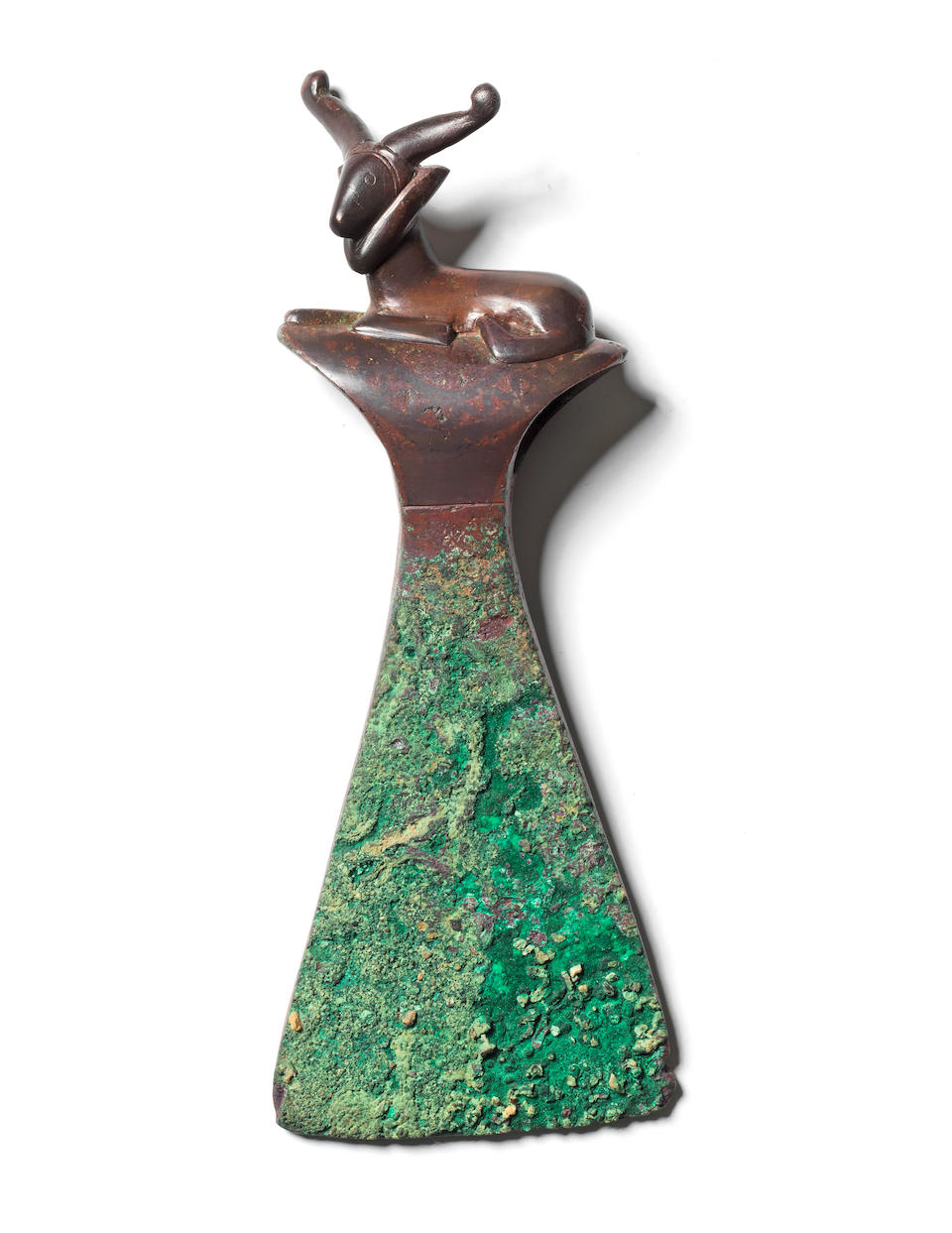 A Bactrian copper axe head