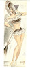 Thumbnail of Ronald Cobb (British, 1907-1977) Group of six original costume designs for Murray's Cabaret Club showgirls in brown and white farm girl playsuits, 1951, 6 image 2
