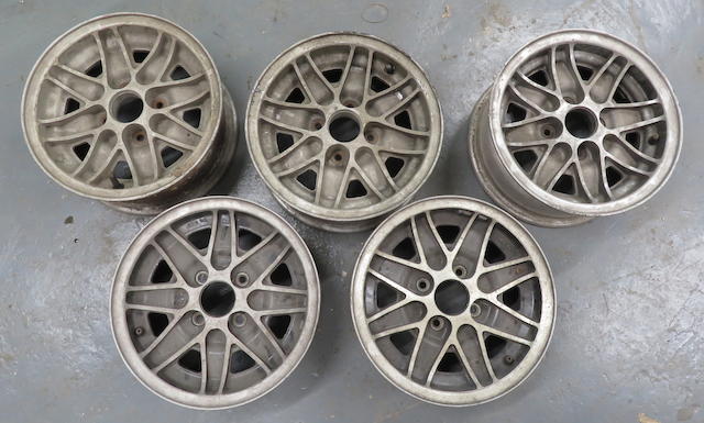Five four-stud 13'' Cosmic (made in England) alloy wheels   ((5))
