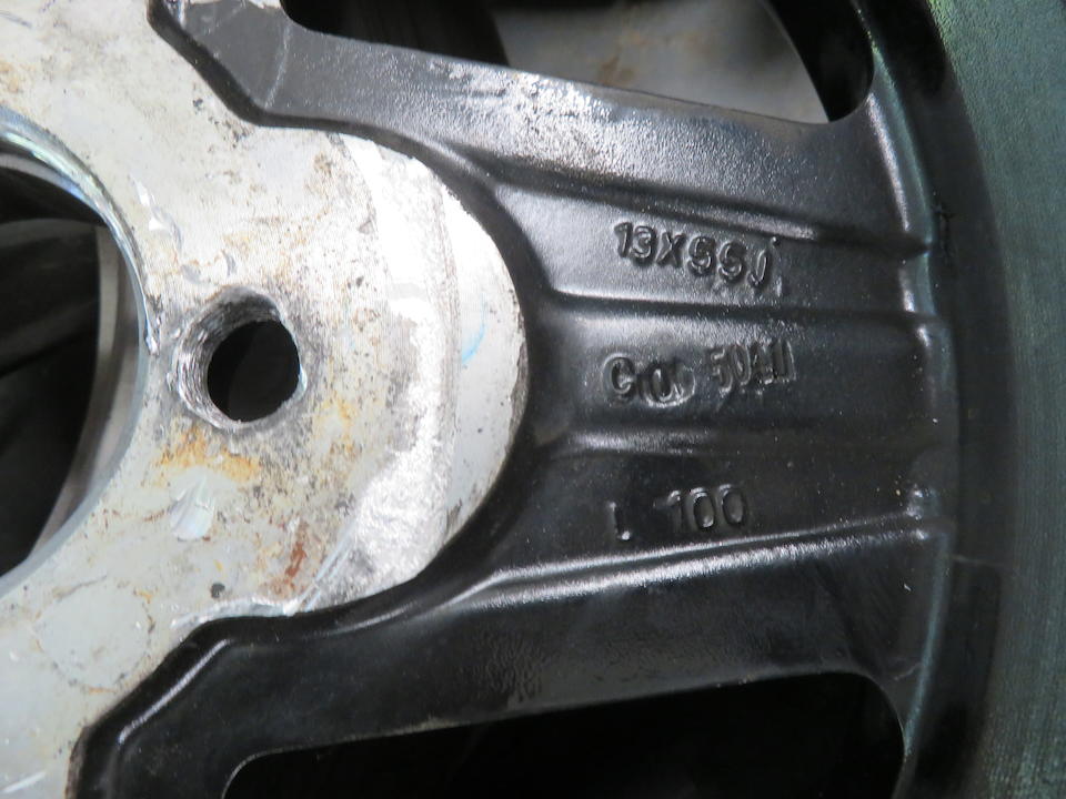 Five unidentified 13'' four-stud alloy wheels  ((5))