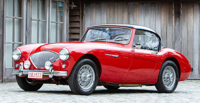 One of only six built and the 1955 Brussels Motor Show car,1954 Austin-Healey 100/4 BN1 Coup&#233;  Chassis no. BN1-L/156167 Engine no. 1B/213443-M