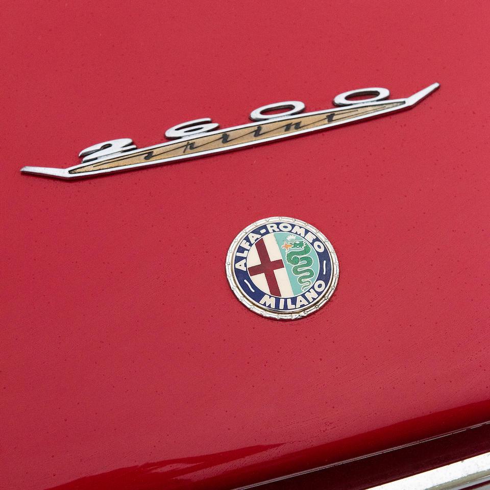 1962 Alfa Romeo 2600 Sprint Coup&#233;  Chassis no. AR820277