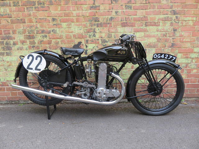 Offered directly from the estate of the late Les Williams, 1930 AJS 346cc R7 Racing Motorcycle Frame no. 145260 Engine no. 145260