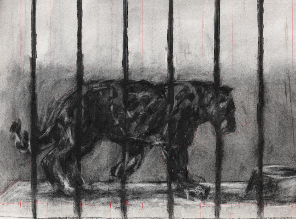 William Joseph Kentridge (South African, born 1955) The pacing panther from 'Confessions of Zeno'