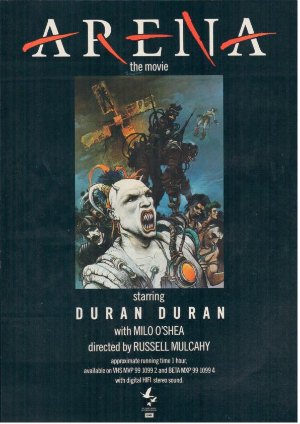 Enki Bilal (French, b.1951): The original artwork used on the cover of the Duran Duran film Arena (An Absurd Notion), 1984, 2