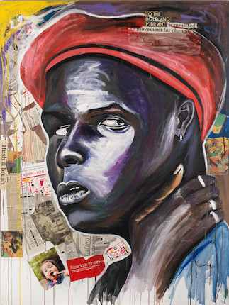 Otis Kwame Kye Quaicoe  (Ghanaian, born 1990) Bold and Vibrant image 1