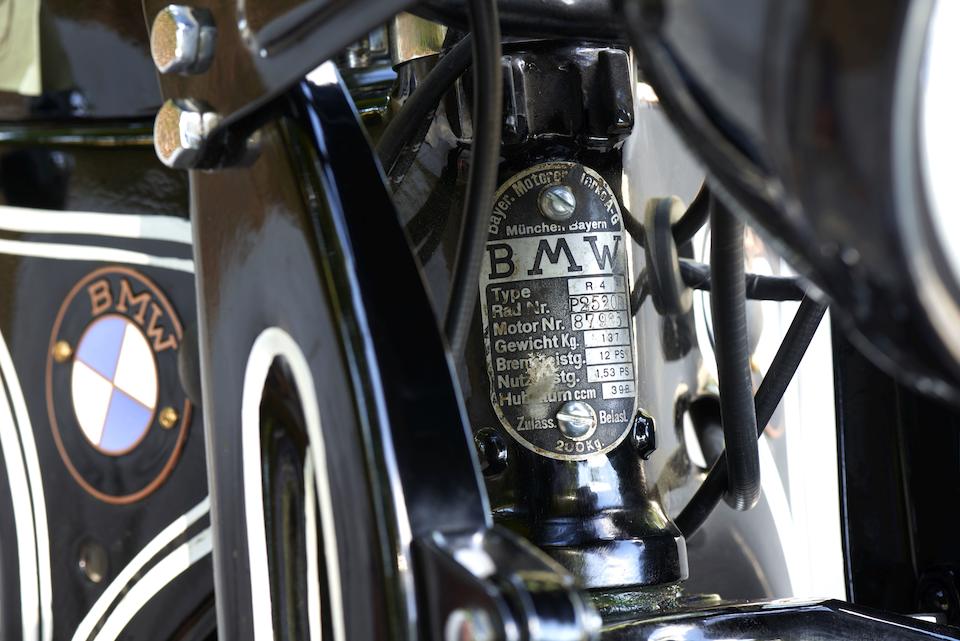 1934 BMW 398cc R4/4 Frame no. P2520 Engine no. 87965