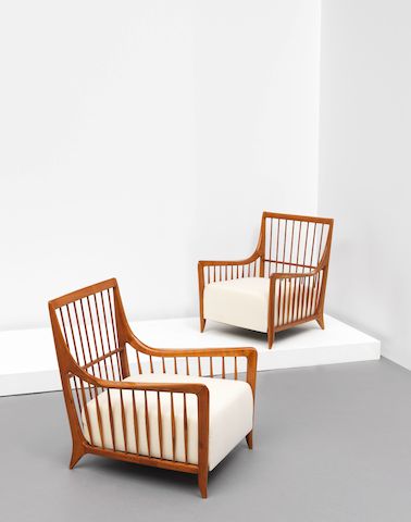 Bonhams Paolo Buffa Pair Of Armchairs Circa 1942