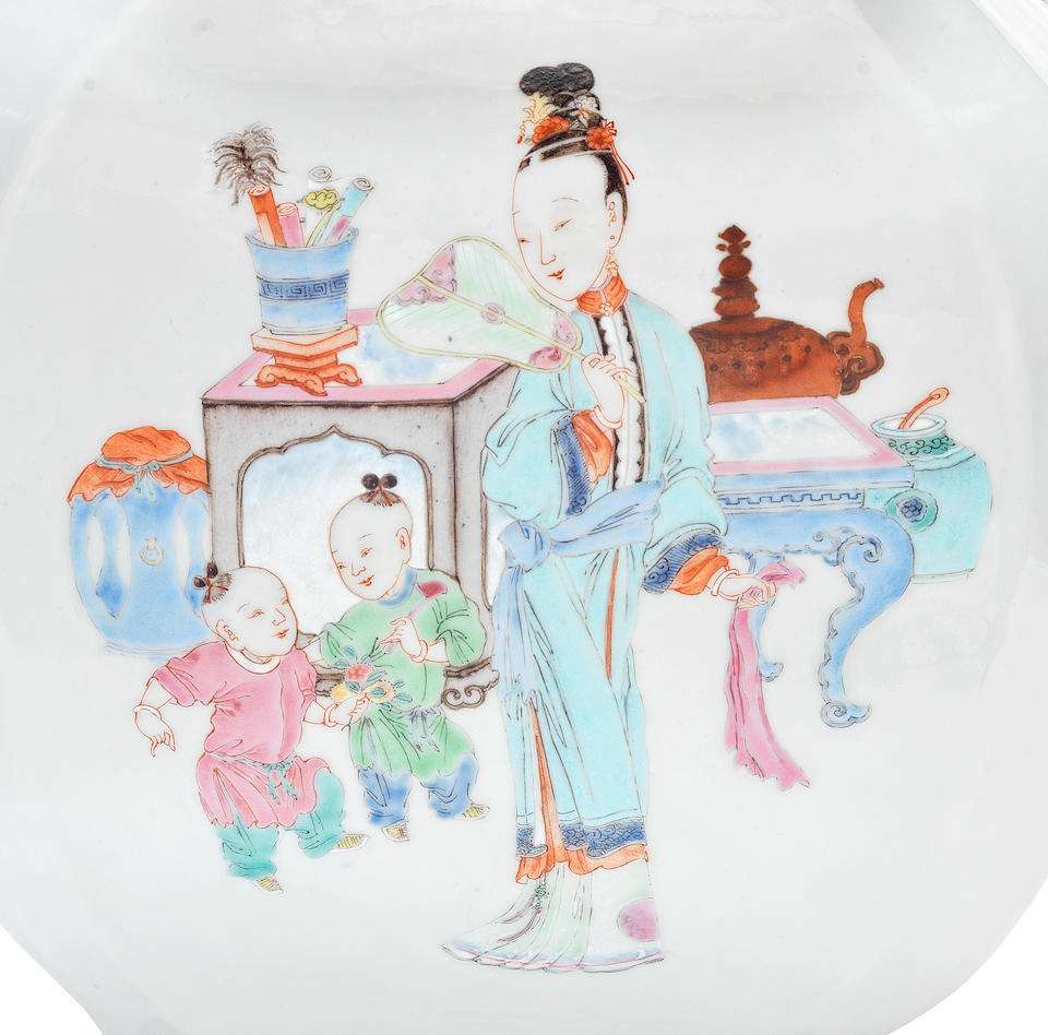 A famille rose baluster vase Yongzheng
