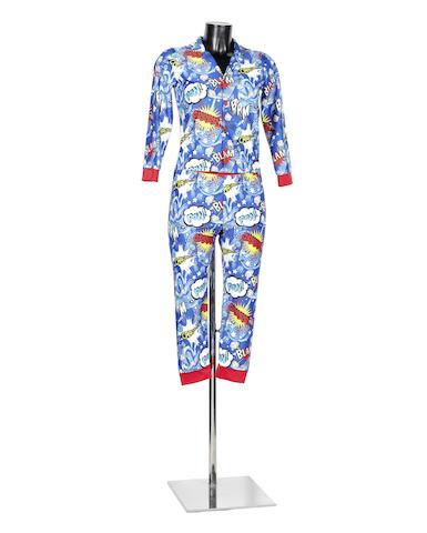 Killing Eve: An original set of pyjamas as worn by Jodie Comer for her role as 'Villanelle', Sid Gentle Films, 2019, 2