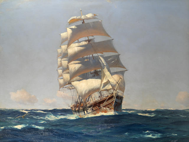 Thomas Jacques Somerscales (British, 1842-1927) 'The Nitrate Ship'