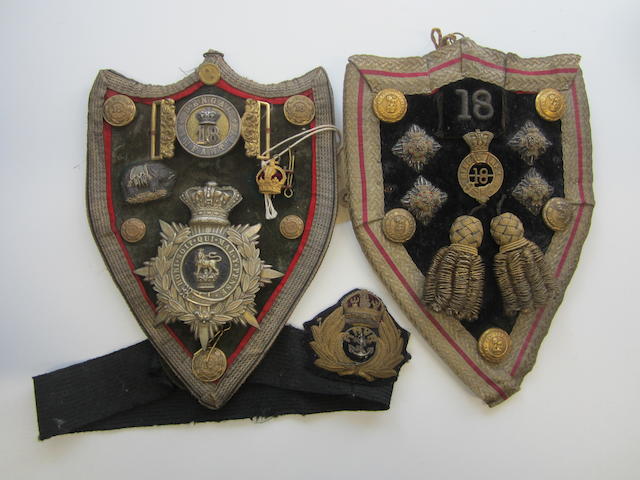 18th Bengal Infantry, 2nd Royal Surrey Militia & Other Insignia,