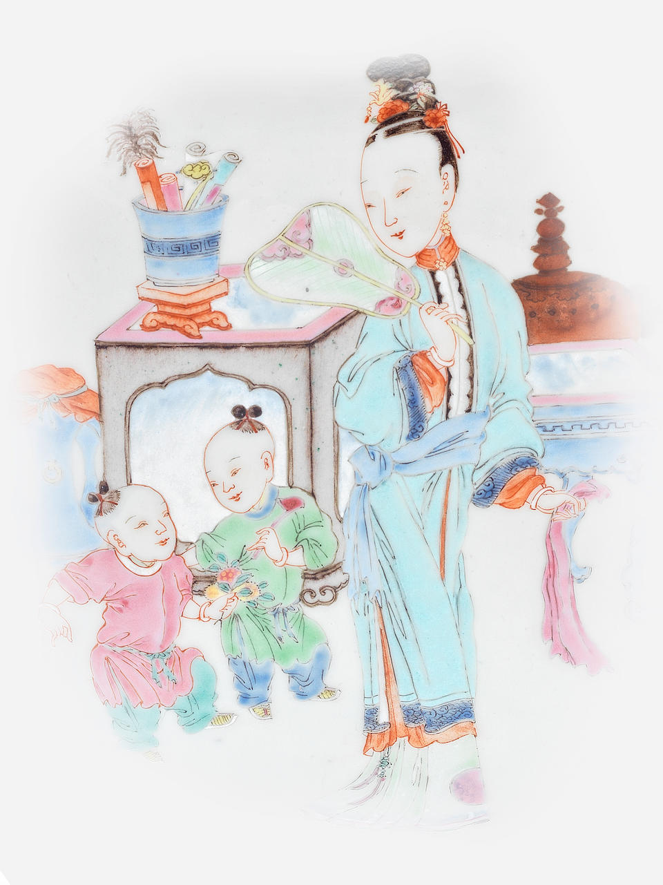 A famille rose baluster vase Yongzheng