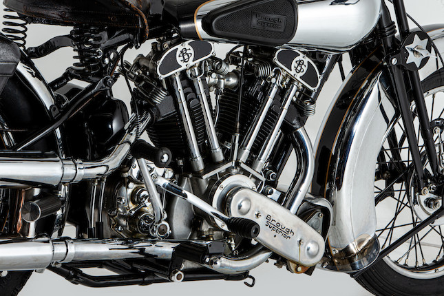 Offered from the National Motorcycle Museum Collection,1936 Brough Superior 982cc SS100 Frame no. M1/1661 Engine no. BS/X 1001 image 5