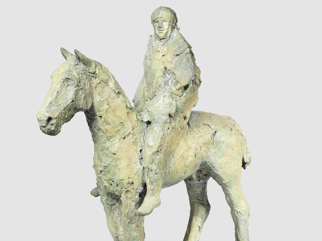 Dame Elisabeth Frink R.A. (British, 1930-1993) Horseman 83 cm. (32 5/8 in.) high (Conceived in 1984)