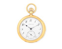 Thumbnail of Tiffany. An 18K gold keyless wind open face minute repeating pocket watch Circa 1895 image 1