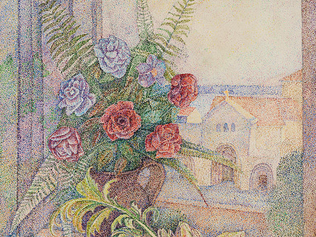Marevna (Maria Vorobieff) (Russian, 1892-1984) Bouquets de fleurs et artichauts (Painted c. 1940)