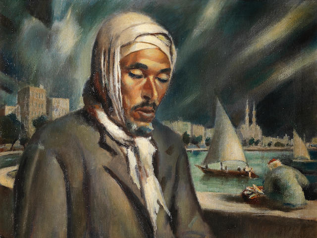 Mahmoud Said (Egypt, 1897-1964) Le Ch&#244;meur (The Vagabond)