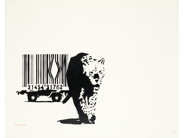 Banksy (British, b. 1975) Barcode Screenprint in colours, 2004, numbered  408/600 in pencil, published by Pictures on Walls, London, with their blindstamp, the full sheet, 496 x 695mm (19 1/2 x 27 1/2in)(SH)