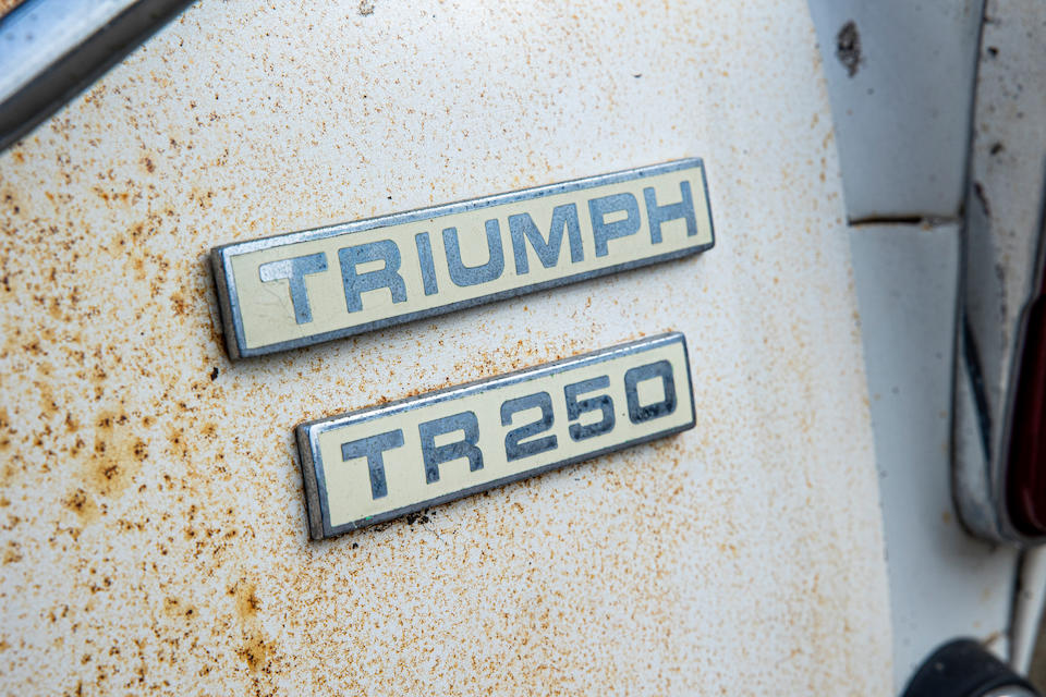 The Property of a Gentleman and Racing Enthusiast,1968 Triumph TR250  Chassis no. CD1856L