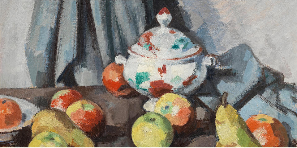 Samuel John Peploe RSA (British, 1871-1935) Still Life with Tureen and Fruit 46 x 55 cm. (18 1/8 x 21 5/8 in.) (painted circa 1926)