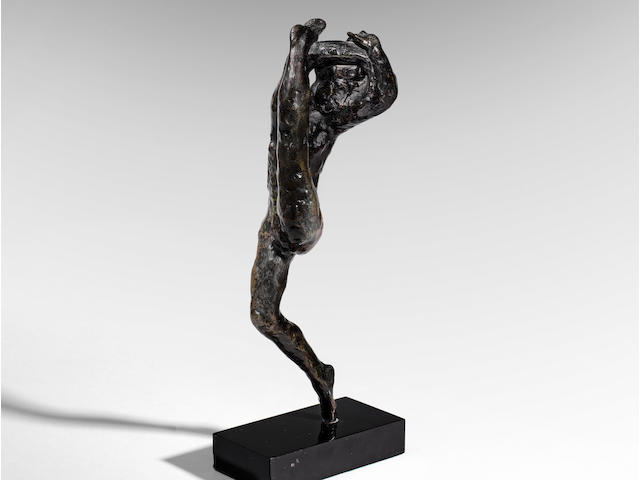 AUGUSTE RODIN (1840-1917) Mouvement de danse, &#233;tude type G 33.7 cm (13 1/4 in). high (Conceived circa 1911, this bronze version cast in 1959 by the Georges Rudier foundry in a numbered edition of 13, numbered 0-12.)