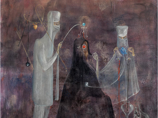 LEONORA CARRINGTON (1917-2011) Operation Wednesday (Painted in March 1969)
