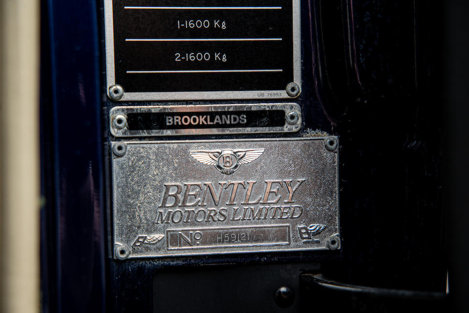1996 Bentley Brooklands Turbo Saloon  Chassis no. SCBZE20CXVCH59121