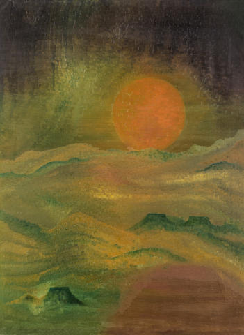 ALICE RAHON (1917-1987) Mil cumbres (Painted in Mexico in 1949)