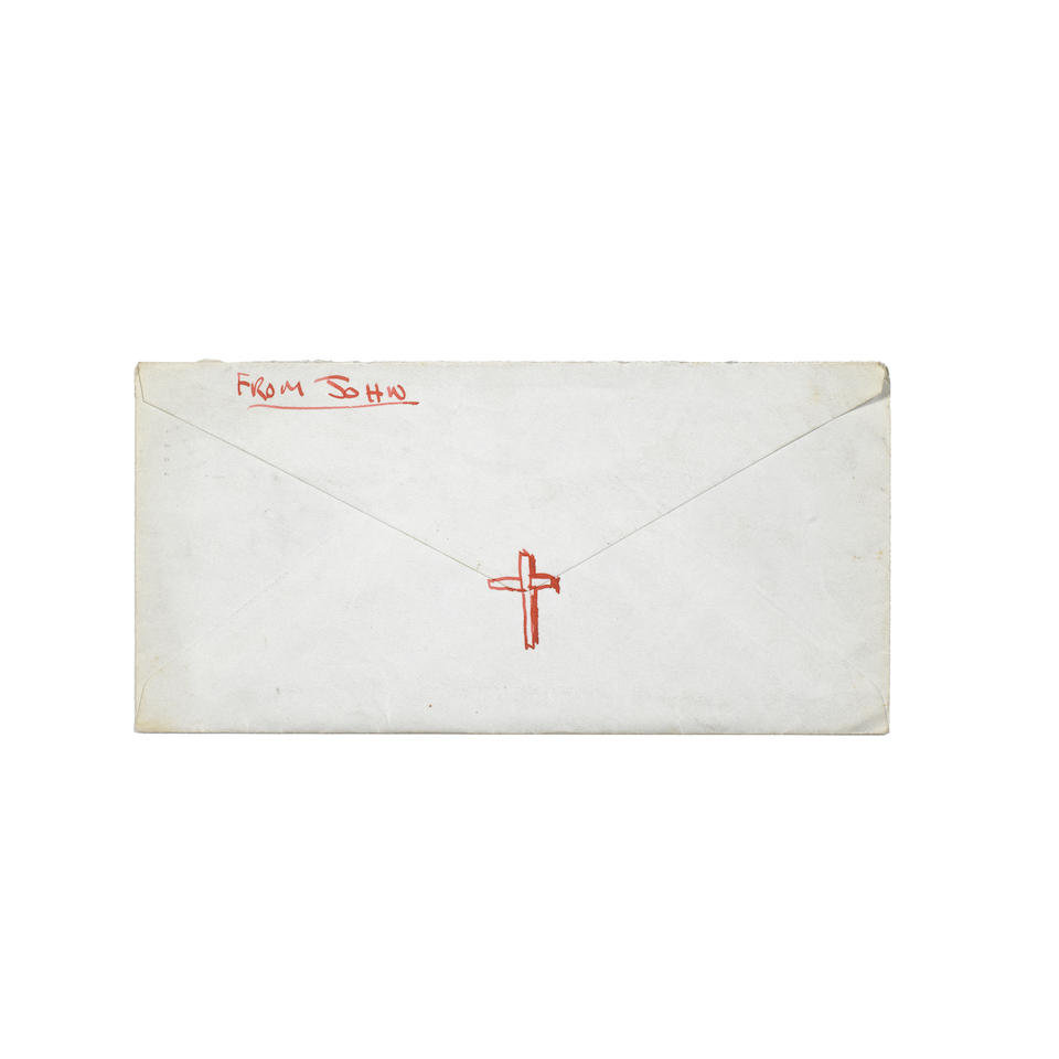 John Lennon: A two page autographed letter from John to Astrid Kirchherr,  Royal Mail stamped October 1962,