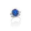 Thumbnail of A SAPPHIRE AND DIAMOND RING image 1