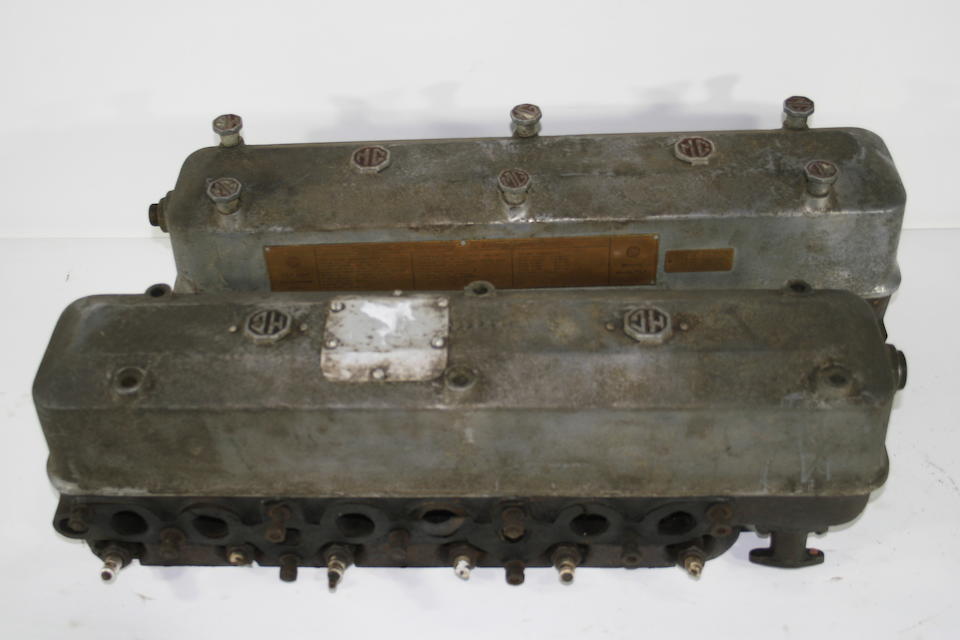 Two MG cylinder heads for L type 6 cylinder engines,   ((4))