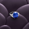 Thumbnail of A SAPPHIRE AND DIAMOND RING image 2