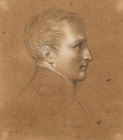 Andrea Appiani (Milan 1754-1817) Portrait of Napoleon Bonaparte, bust length, in profile