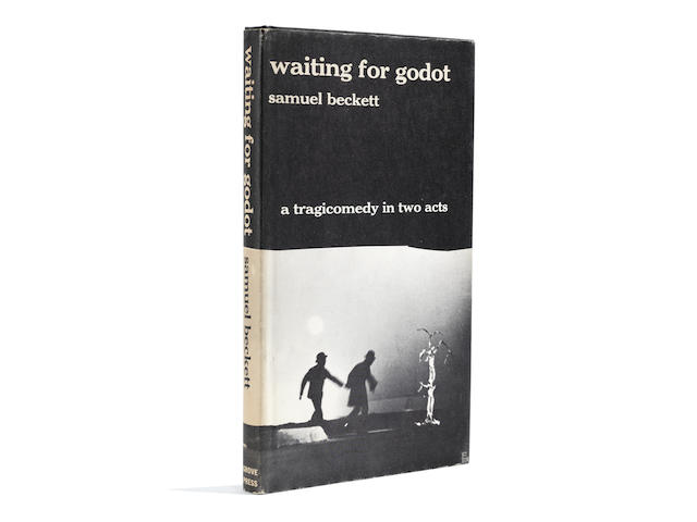 BECKETT (SAMUEL) Waiting for Godot. Tragicomedy in 2 Acts, New York, Grove Press, [1954]