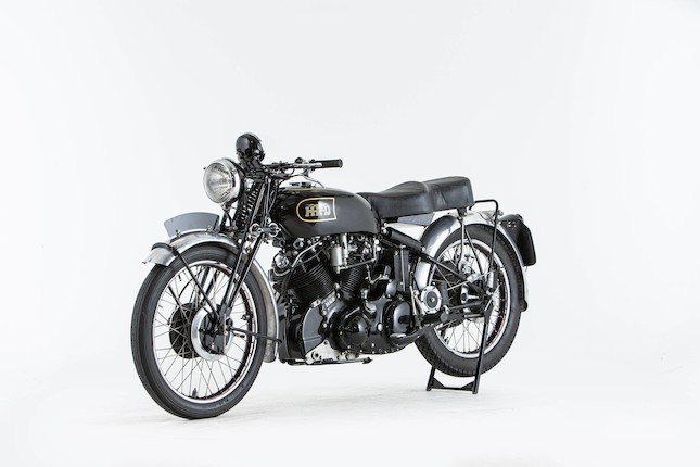 Offered from the National Motorcycle Museum Collection, 1949 Vincent-HRD 998cc Series-B Black Shadow  Frame no. R3588B Rear Frame No. R3588B Engine no. F10AB/1B/1688 Crankcase Mating No. Q7/Q7 image 5