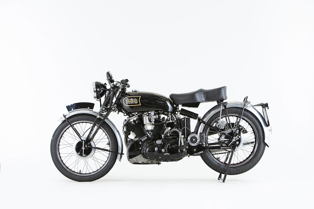 Offered from the National Motorcycle Museum Collection, 1949 Vincent-HRD 998cc Series-B Black Shadow  Frame no. R3588B Rear Frame No. R3588B Engine no. F10AB/1B/1688 Crankcase Mating No. Q7/Q7 image 17
