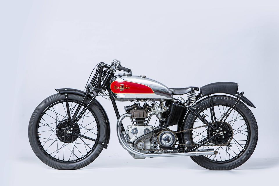 Offered from the National Motorcycle Museum Collection, 1933 Excelsior 250cc Mechanical Marvel Racing Motorcycle Frame no. TT22 Engine no. BTD 104